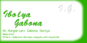 ibolya gabona business card
